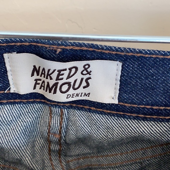 NWOT Naked & Famous RARE MASSDROP Blue Jeans - Picture 5 of 7